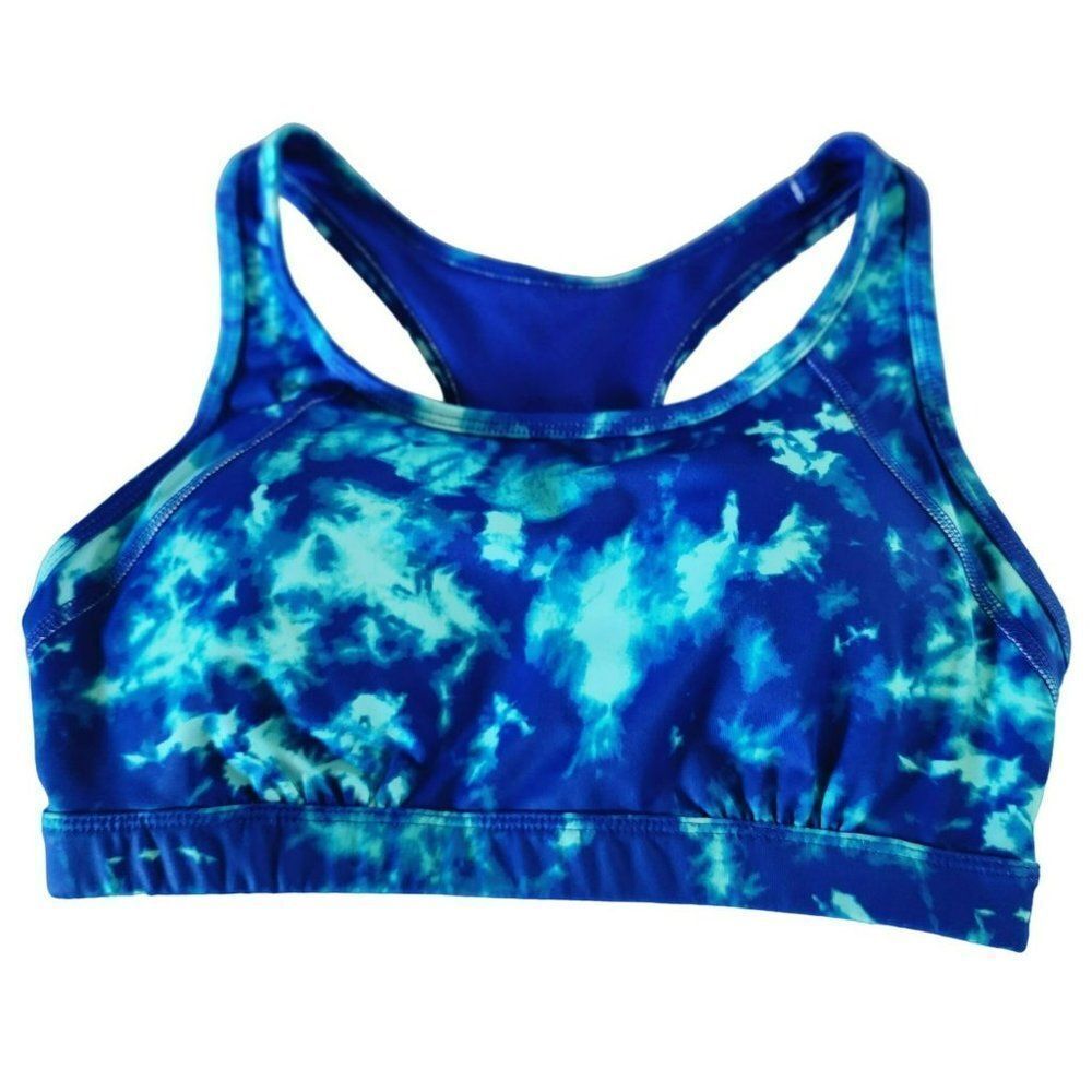 Xersion Light Support Blue ‎ Sport Bra Size S New